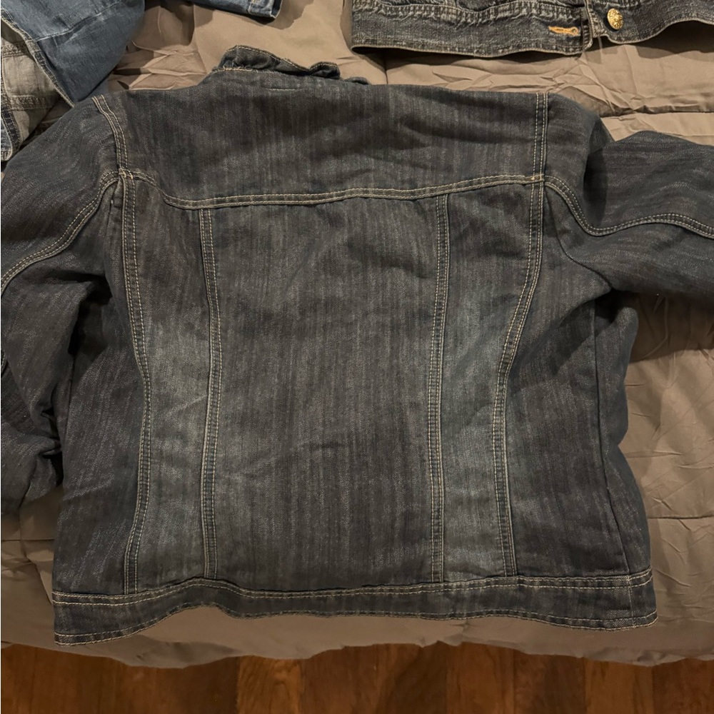Christopher & Banks Blue Jean Jackets and skirt for Women - Picture 8 of 12